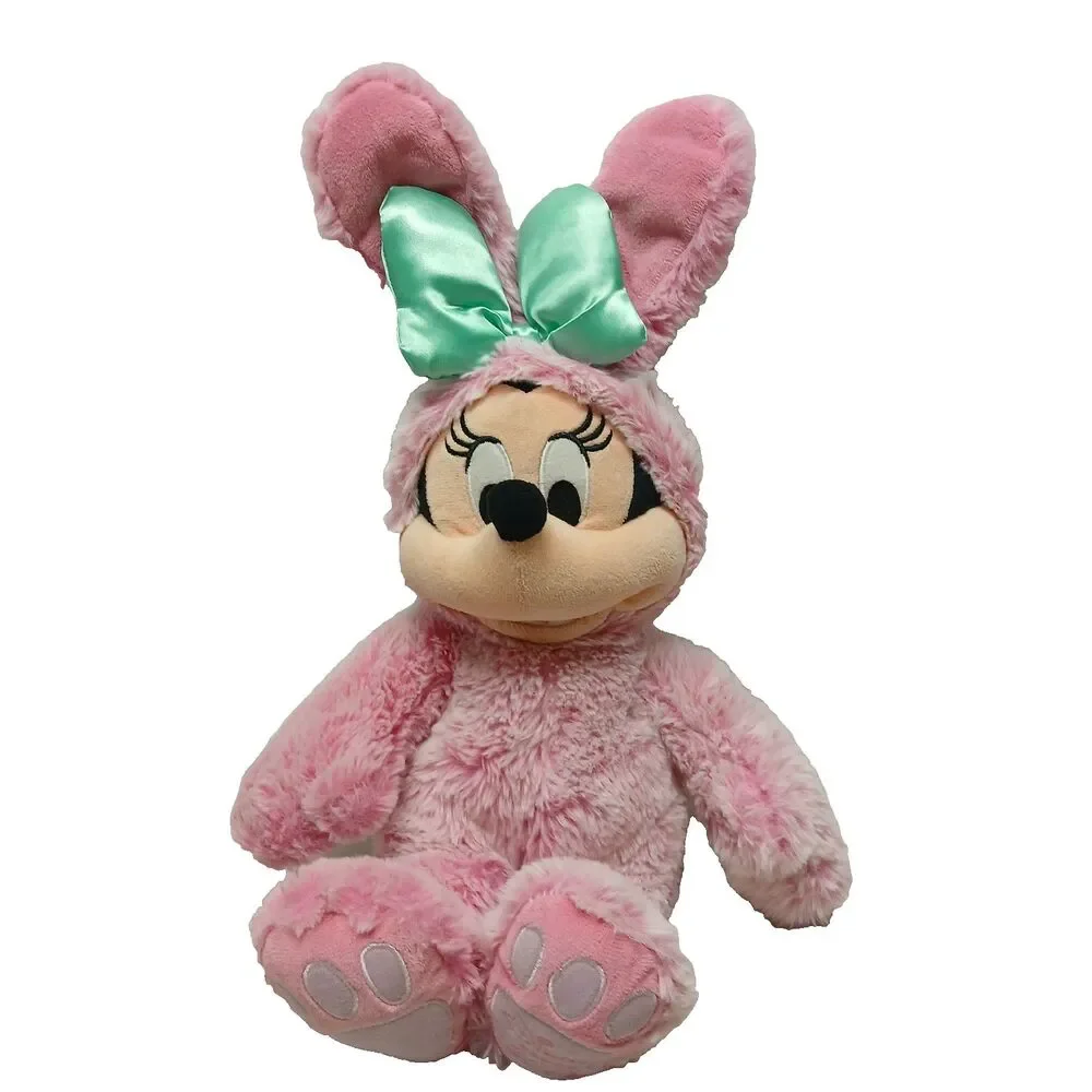 Disney Store Minnie Mouse 18” 2021 Easter Bunny Stuffed Plush Animal Toy Doll